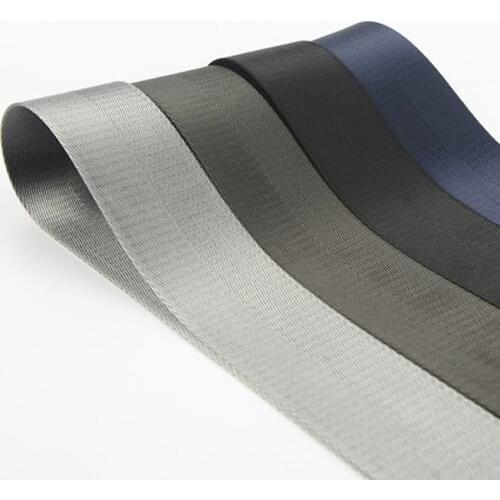 10 Meters 2"50mm Quality Sliver Black Brown Strap Nylon Webbing Herringbone Pattern Knapsack Sewing Strap Bag Belt Accessories
