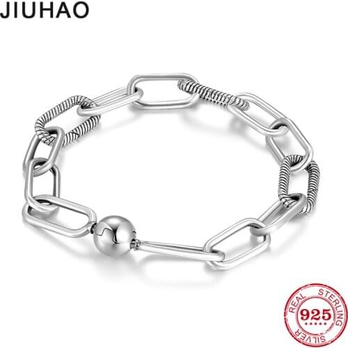 2021 Original Diy Pendants Beads Chain Bracelet Authentic 100% 925 Sterling Silver Jewelry for Women Charms Bracelet Making Gift