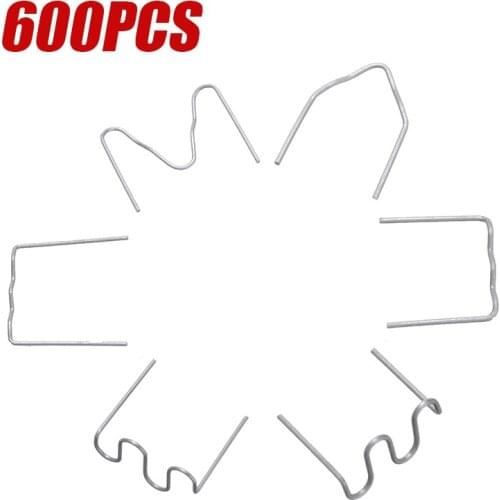 600pcs/Set Car Auto Precut 0.6-0.8mm Hot Wave Flat Staples For Plastic Stapler Repair Welder Repair Tool Accessories
