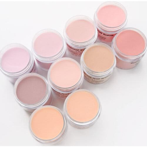 10g/Bottle 2 in 1 Nude Acrylic Powder Dipping Powder Crystal Manicure Accessory Nail Extensiong and Carving Acrylic Powder Tr#41