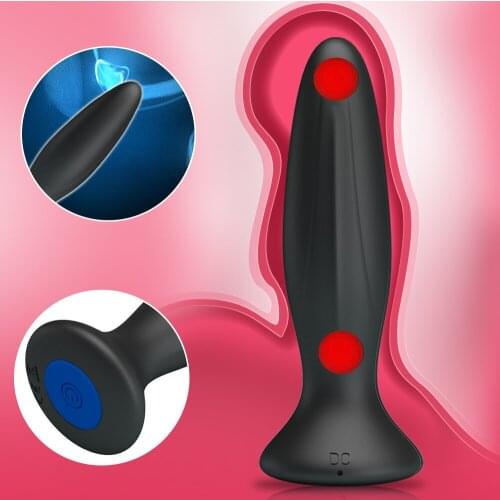 Anal Bullet Vibrator For Male Women Vaginal Prostate Massager Powerful Butt Plug Silicone Vibrating Anal Plug Sex Toy For Adult