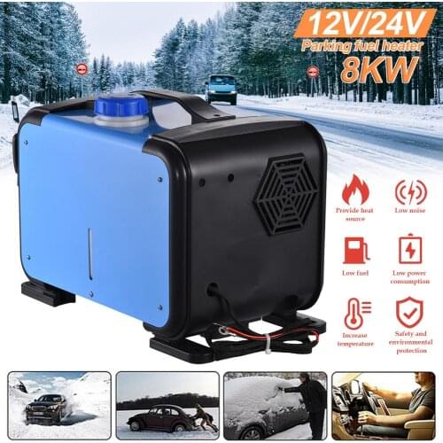 Remote Control Car Diesel Heater 8KW 12V/24V Parking Fuel Heater Low fuel consumption Air Heater for Car Truck Boat