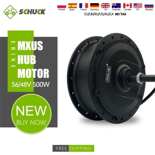 Electric Bicycle MXUS 36V 500W 48V 500W Front Hub Wheel Motor Brushless Gear Hub Motor Ebike Rear Rotate Cassette Motor