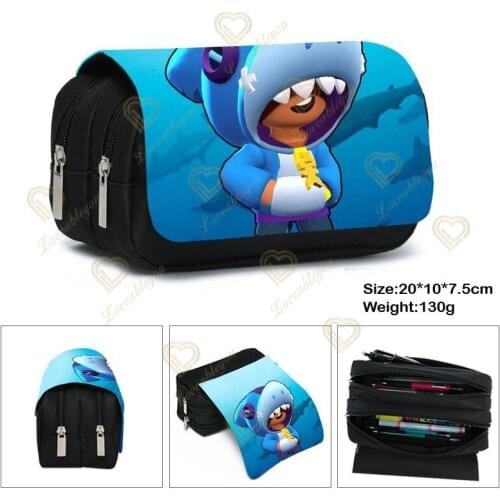 Anime Buzz Leon Crow Spike Shelly Colt Jessie Brock Pen Pencil Bag Case Cosmetic Bag Action Figure Toy Gift For Children Kids