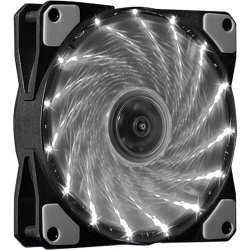 RGB PC Case Fans Computer Case Cooling Fan 15 Lights Streamer 12025 Chassis Fan 120mm RGB LED PWM Light Heat Dissipation Fan