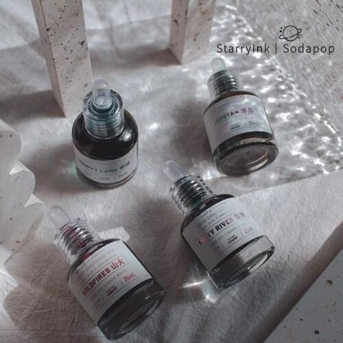 Starryink "sodapop Season 3 - 5th anniversary" strong sheen gradient gold pink color ink