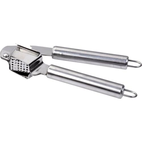 Ergonomic Design Stainless Steel Garlic Masher Kitchen Tool Household Kitchen Hardware Garlic Masher Garlic Peeler