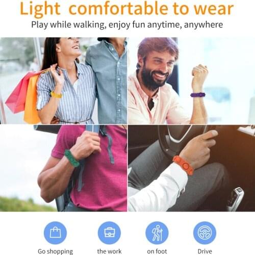 Baby Puzzle Press Finger Bubble Bracelet Toy Autisms Needs Bebe Sensory Training Toy Fidget Toys Decompression Toy Gift