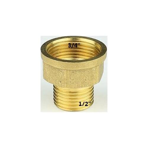 Water filter brass connector adapter 3/4" Female to 1/2" Male