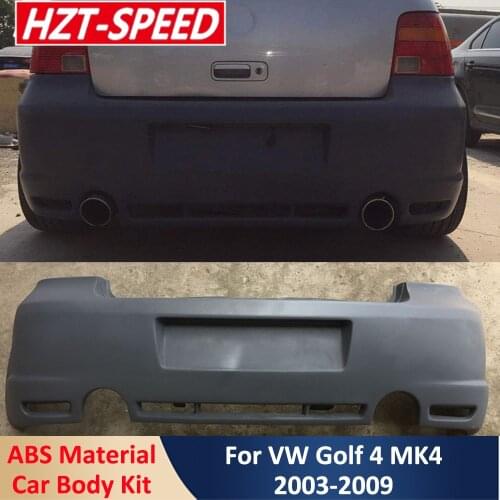 Rear Bumper Facelifted to R32 Style Unpainted ABS Material Car Body Kit For VW Golf 4 MK4 2003-2009