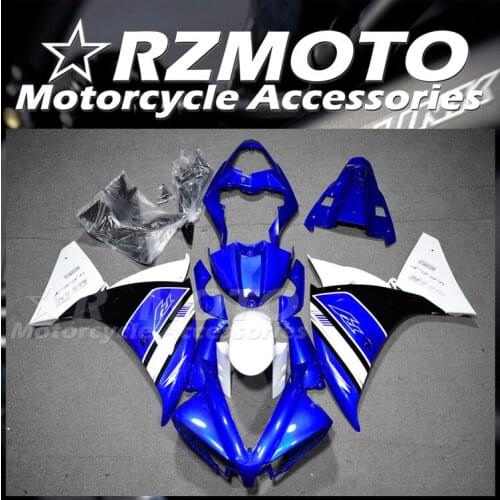 4Gifts Injection mold New ABS Whole Fairings Kit Fit for YAMAHA YZF-R1 R1 2012 2013 2014 12 13 14 Bodywork set blue white Nice