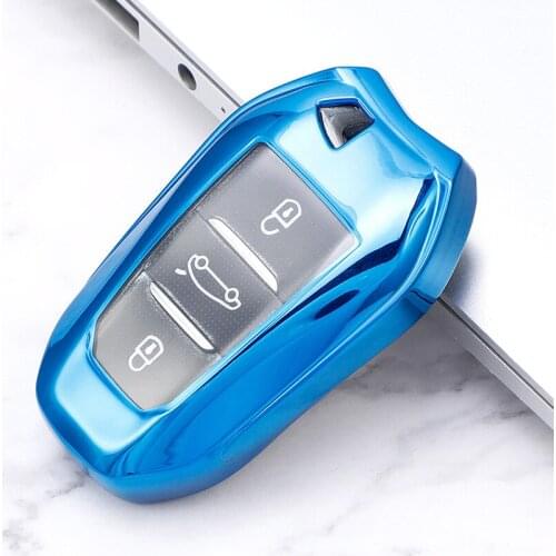 Soft TPU Car Remote Key Case Fob Cover Holder For Peugeot 508 3008 5008 for Citroen C4 Picasso DS3 DS4 DS5 DS6