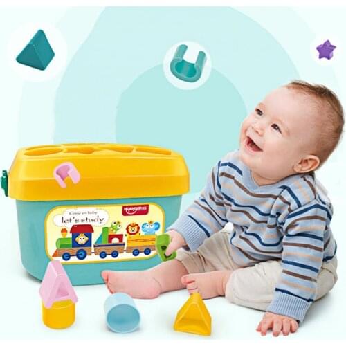 Geometry Shape Plastic Blocks Color Matching Children Early Educational Toy Matching Children Early Educational Toy