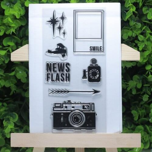 News fashion Camera Record facts tansparent clear stamps for Scrapbooking/Card Making/Stamps set stationery decoration supply