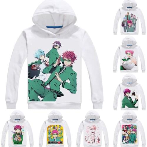 The Disastrous Life of Saiki K. Hoodies Multi-style Hooded Hoodie JUMP Comics Saiki Kusuo no sai-nan Kusuo Saiki Cospla T-shirts