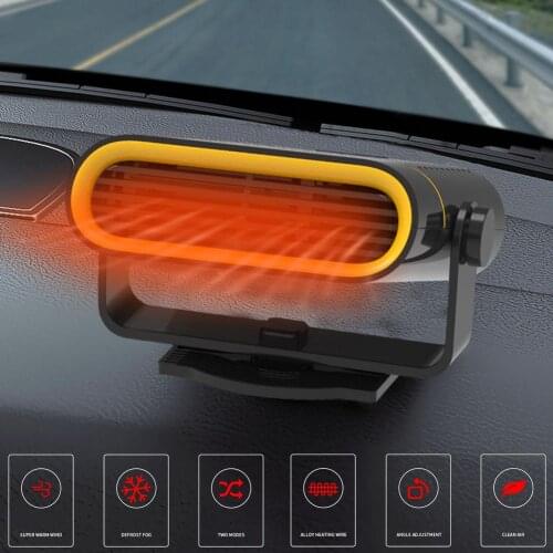 Winter Car Heater Universal 2 In 1 Powerful Rapid Heating Vehicle Warmer Remover Portable Car Heaters Interior Heating Element