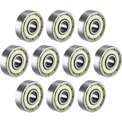 Uxcell Deep Groove Ball Bearing 623-629Z/RS Single Shield/Sealed Chrome Steel Bearings 627Z (10Qty)
