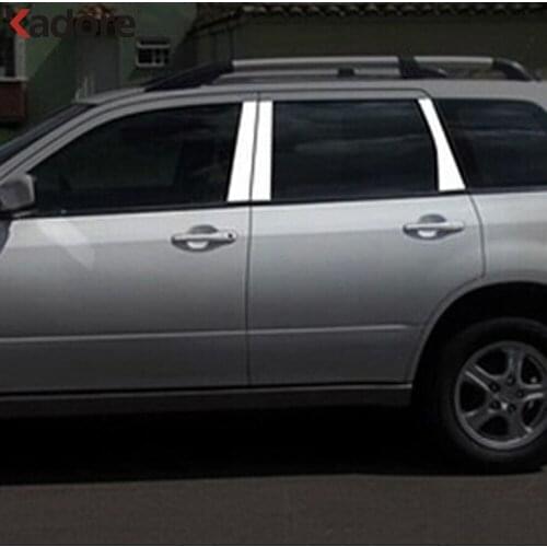 Stainless Steel Window Center Pillars Trim Cover For Mitsubishi Outlander 2013 2014 2015 2016 2017 2018 Car Styling Accessories