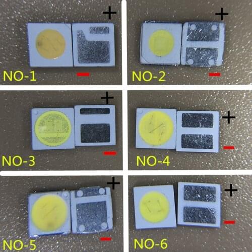 50pcs 3030 Backlight High Power LED DOUBLE CHIPS 1w 1.5W 2w 3V-3.6V 6v lextar JUFEI AOT Cool white PT30A66 TV