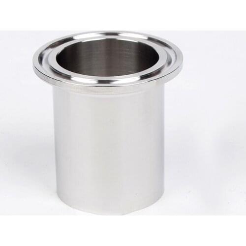 19mm-76mm Tube OD Length 50mm 55mm 60mm Stainless Steel Sanitary Weld Ferrule Connector Pipe Fitting For Homebrew Fit Tri Clamp