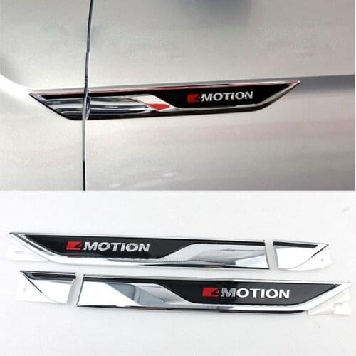 2016- 2020 MK2 Car Door Decoration Sticker 4 motion Door Side Wing Fender Badge Logo for Tiguan