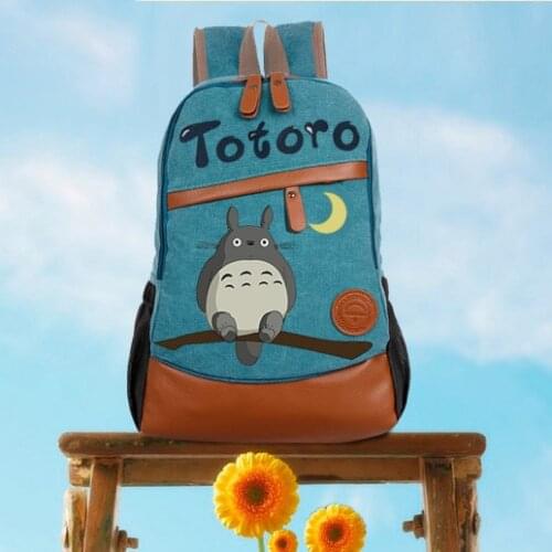 Anime Tonari no Totoro Cosplay Hand-painted male and female Korean tide student bag diy personalized backpack