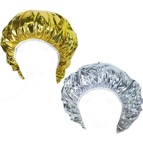 AXYC Salon Aluminum Foil Baking Oil Hair Cap Portable Nourishing Dry Disposable Shower Cap Waterproof Ultra-Thin Bath Hat Hoods
