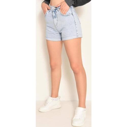 Women Light Blue Jeans Shorts