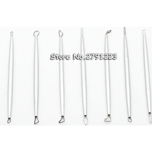 Stainless Steel Aluminum Polymer Clay Tools Pottery Ceramic Sculpting Tools Carving Wire End Loop Ribbon Tools Set for Detail