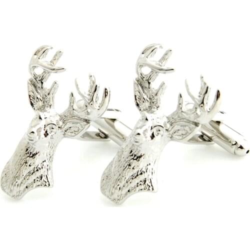 YH-1989 Novelty Christmas Snowman,Snowflake,Davids Deer,Christmas Elk Cufflinks for Christmas Gift