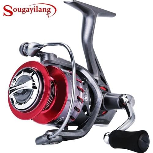 Sougayilang Spinning Fishing Reel 9+1BB 6.2:1 Spinning Reel AT1000/2500/3000/4000 5-12KG Power Seawater/Freshwater Metal Spool