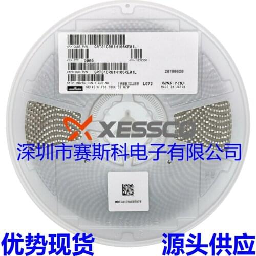 GRM31MR61A106KE19L SMD MLCC 1206 10uF(106) ±10% 10V Ceramic Capacitor GRM31B5C3A561JWA1L SMD MLCC 1206 560pF(561) ±5% 1kV Cer