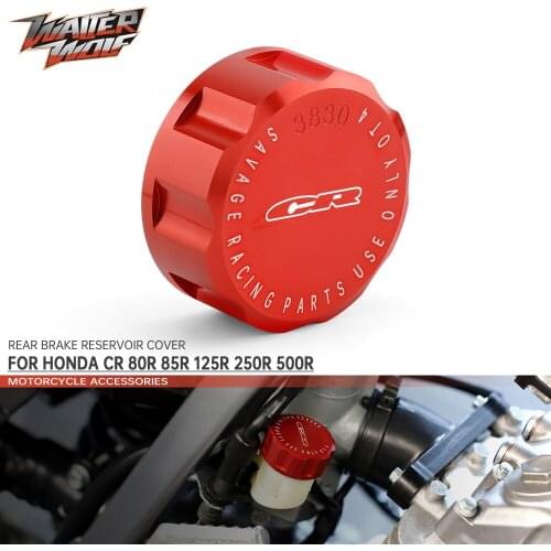 Rear Brake Reservoir Cover For HONDA CR 125R CR250R CR500R CR80R CR85R CR125 80 Motorcycle Accessories Fluid Oil Cap Motor Bike