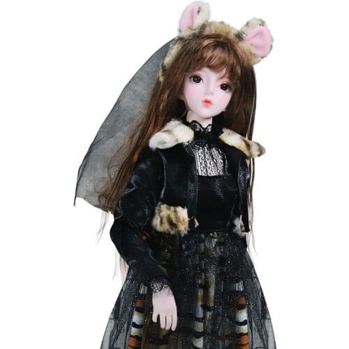 Dream Fairy 1/3 BJD Doll 26 Movable Joints 62cm Ball Joint Doll Name by Amber with Cute Makeup Including Hair Eyes Clothes