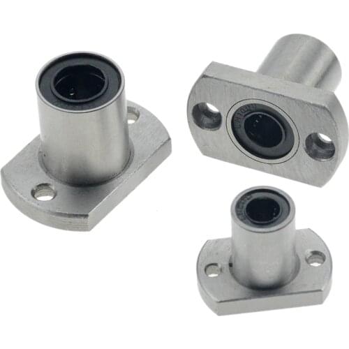 Hot 1pc LMH8UU LMH6UU LMH10UU LMH12UU LMH13UU LMH16UU LMH20UU LMH8LUU 8mm flange linear bearing for CNC 3D printer linear Rod