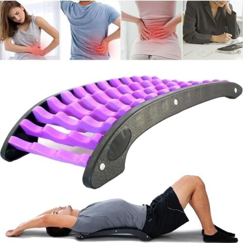 Back Stretcher Lower and Upper Back Support Pain Relief Lumbar Support Stretcher Massager for Home Office Car Health Care