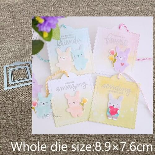 XLDesign Craft Metal Cutting Dies stencil mold 3pcs Switch tags decoration scrapbook Album Paper Card Craft Embossing die cuts