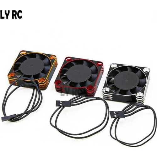 1 pcs Metal Cooling Fan 40mm40mm Aluminum Cool Fan Heat Sink Fan Cover for RC Motor TURBO ESC for HSP TRX-4 SCX10 II 90046 recat