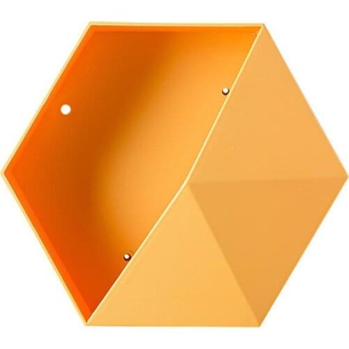 Wall Flowerpot DIY Decorative Creative Wall Hanging Flower Geometric Hexagon Pot Garden Basket for Home