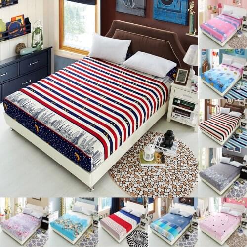 New Hot 120/140 Bed Sheet Fitted Bedspread Mattress Bedding Cloth Cover Quilt Home Textile Supplies Accessories Home Decorations