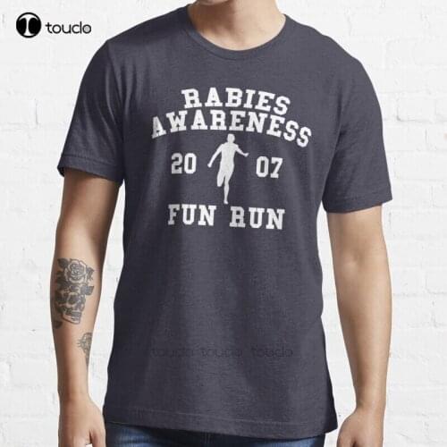 New Rabies Awareness Fun Run T-Shirt Cotton Men Tee Shirt