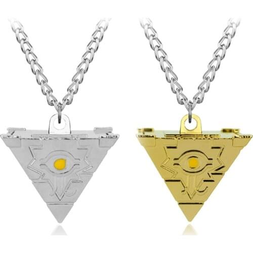 Dongsheng 3D Yu-Gi-Oh Necklace Anime Yugioh Millenium Pendant Jewelry Yu Gi Oh Cosplay Pyramid Egyptian Eye Of Horus Necklace