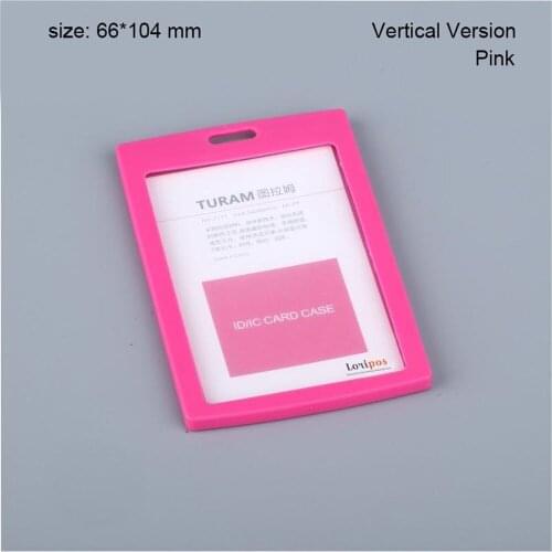 Plastic School Company Employee Name Badge 86*54mm Id Card Sign Holder