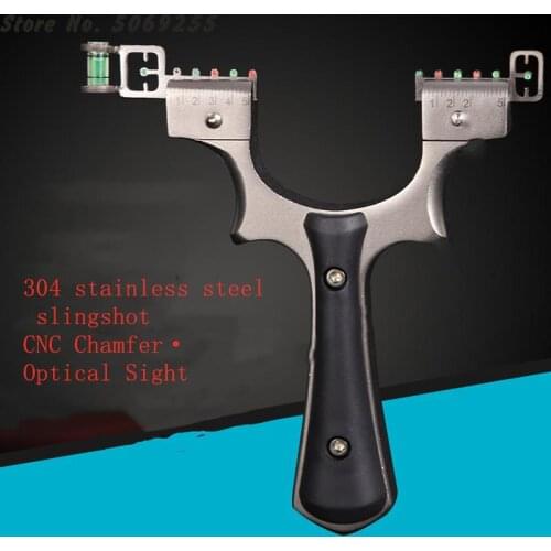 2021 New Powerful Stainless Steel Slingshot Hunting Slingshot And Rubber Band Bow Outdoor Shooting Game Hunting Catapult