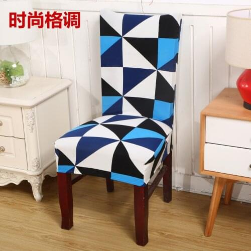 Removable Dining Room Stool Chair Cover Pattern Printing Chair Covers For Wedding Home Hotel Chair Covers