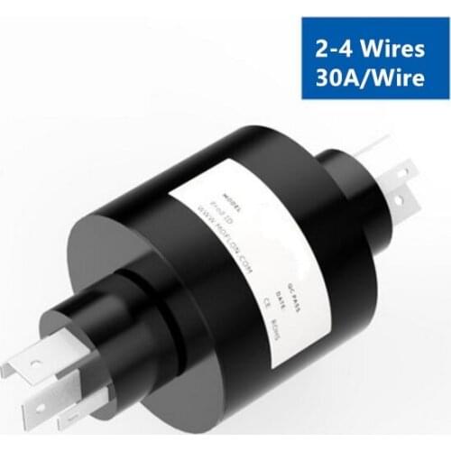 Replaceable Mercury Slip Ring A4H A3H A2H Inserted 2Wire 30A+2Wire 8A Collector Conductive Slip Ring Rotary Connector