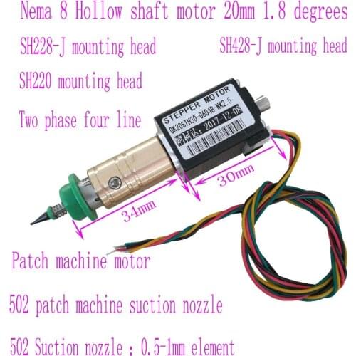 SMT Stepper Motors Hybird 2 phase 0.8A 1.8 4 wire,length 30mm for SMT Machanie OK20STH30-0604B-NK2.5-12 placement Machine motor