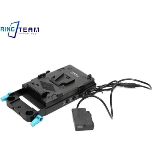 DC to EN-EL14 Dummy Battery EP-5A DC Coupler + V Mount Plate for Nikon Camera P7700 P7000 D6500 D5500 D5300 D5200 D5100 D3300