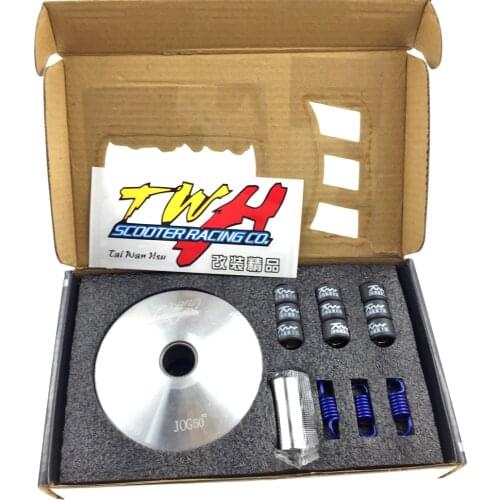 TWH High Performance Variator Kit with Roller Weight Drive Pulley for yamaha Jog 50 ZR 1PE40QMB 2 Stroke MINAELLI Engine Scooter