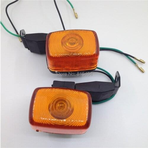 Yecnecty 1 Pair ABS Motorcycle Turn Signal Indicator Light Front Rear Flasher For Yamaha KLX250 XR250 TTR250 Deer 225 XT225